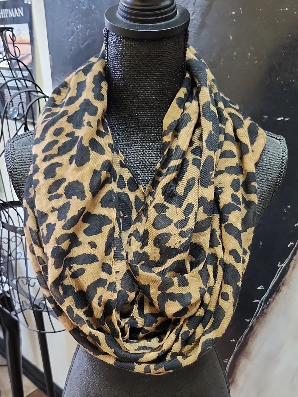 Leopard Print Infinity Scarf